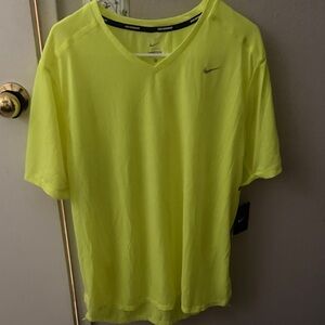 Nike Men’s V-Neck Short Sleeve Shirt - Volt